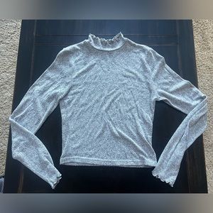 PacSun Cropped Lettuce Edge Turtle Neck